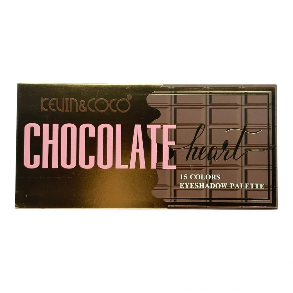 KEVIN & COCO Chocolate Heart Eyeshadow Palette in 15 Colors